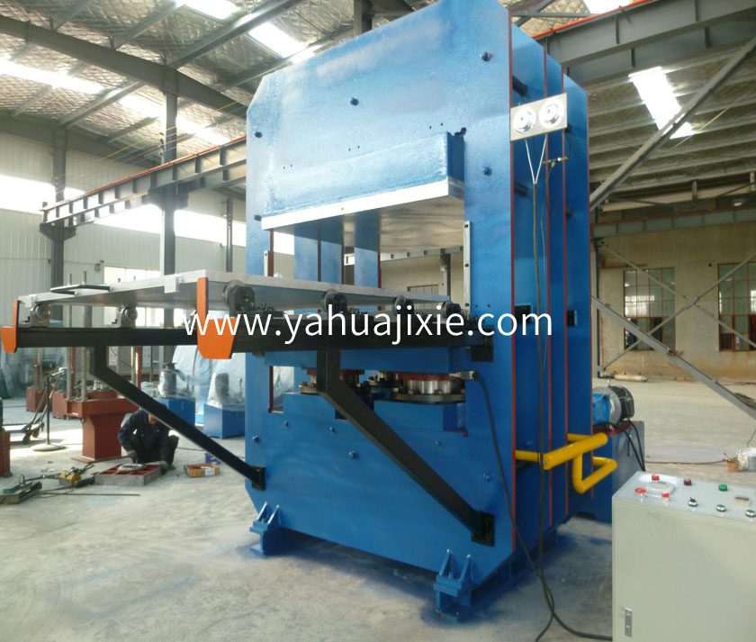 框式帶手動推拉模裝置平板硫化機(jī)