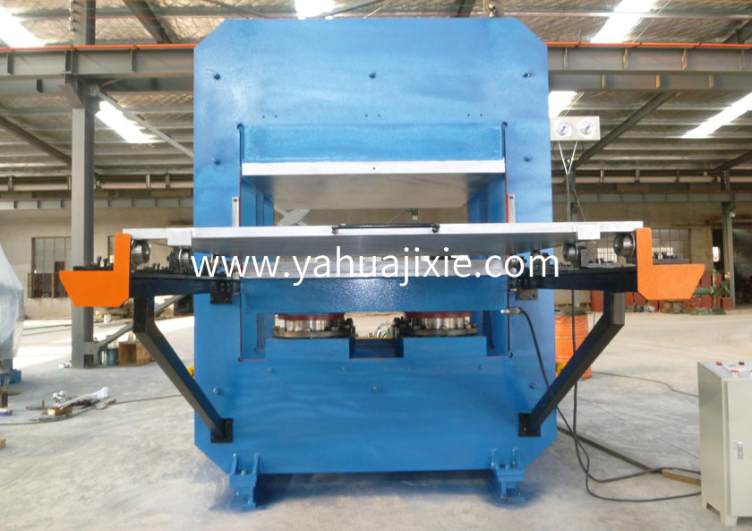 框式帶手動推拉模裝置平板硫化機(jī)